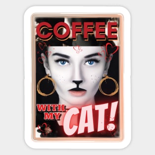 Coffee With My Cat Sticker